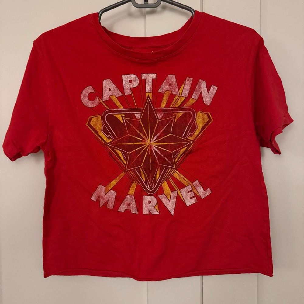 Women’s Red Captain Marvel T-Shirt - Small